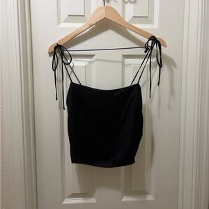 Urban Outfitters Black Smocked Top